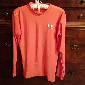Under Armour orange shirt